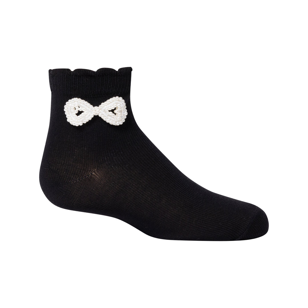 anklet pearl bow