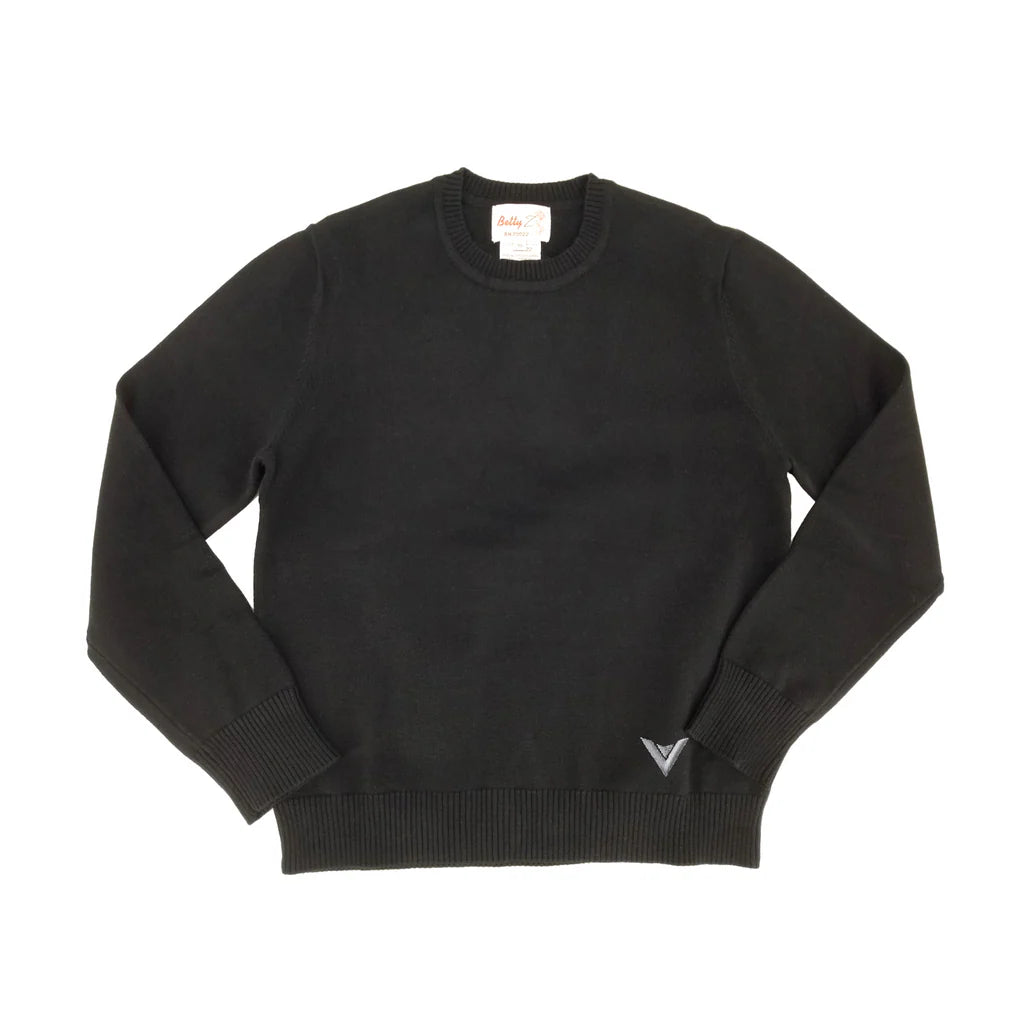 top l/s sweater crew neck cotton satmar emblem