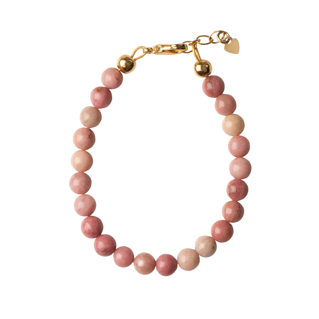 bracelet blush dye bead stone