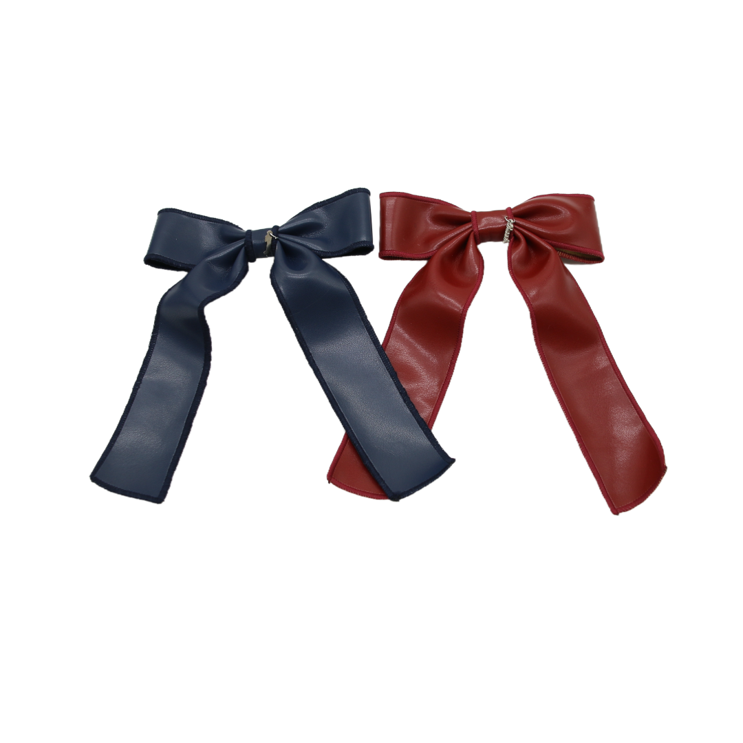 clip leather bow