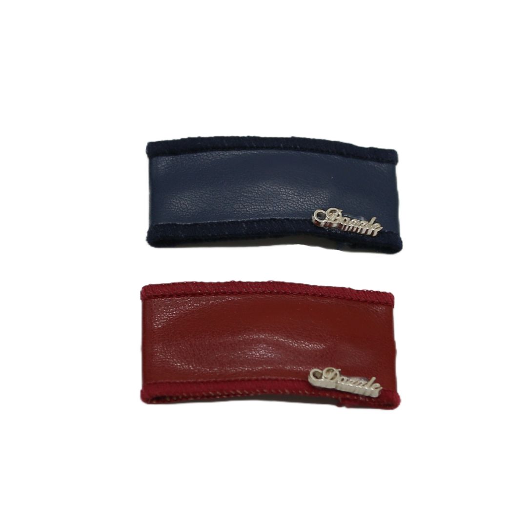 clip snap leather rectangle