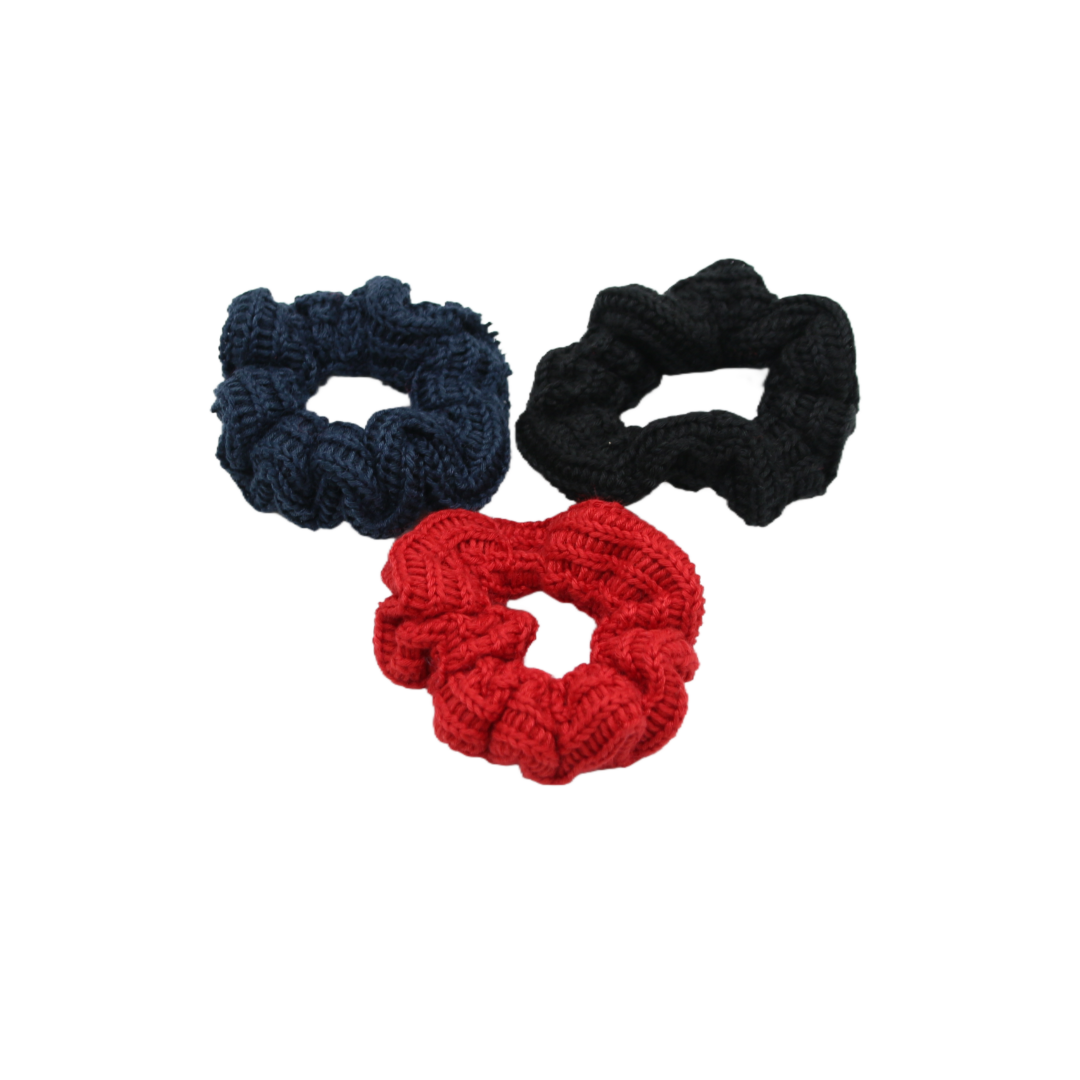 pony scrunchie knitted sweater