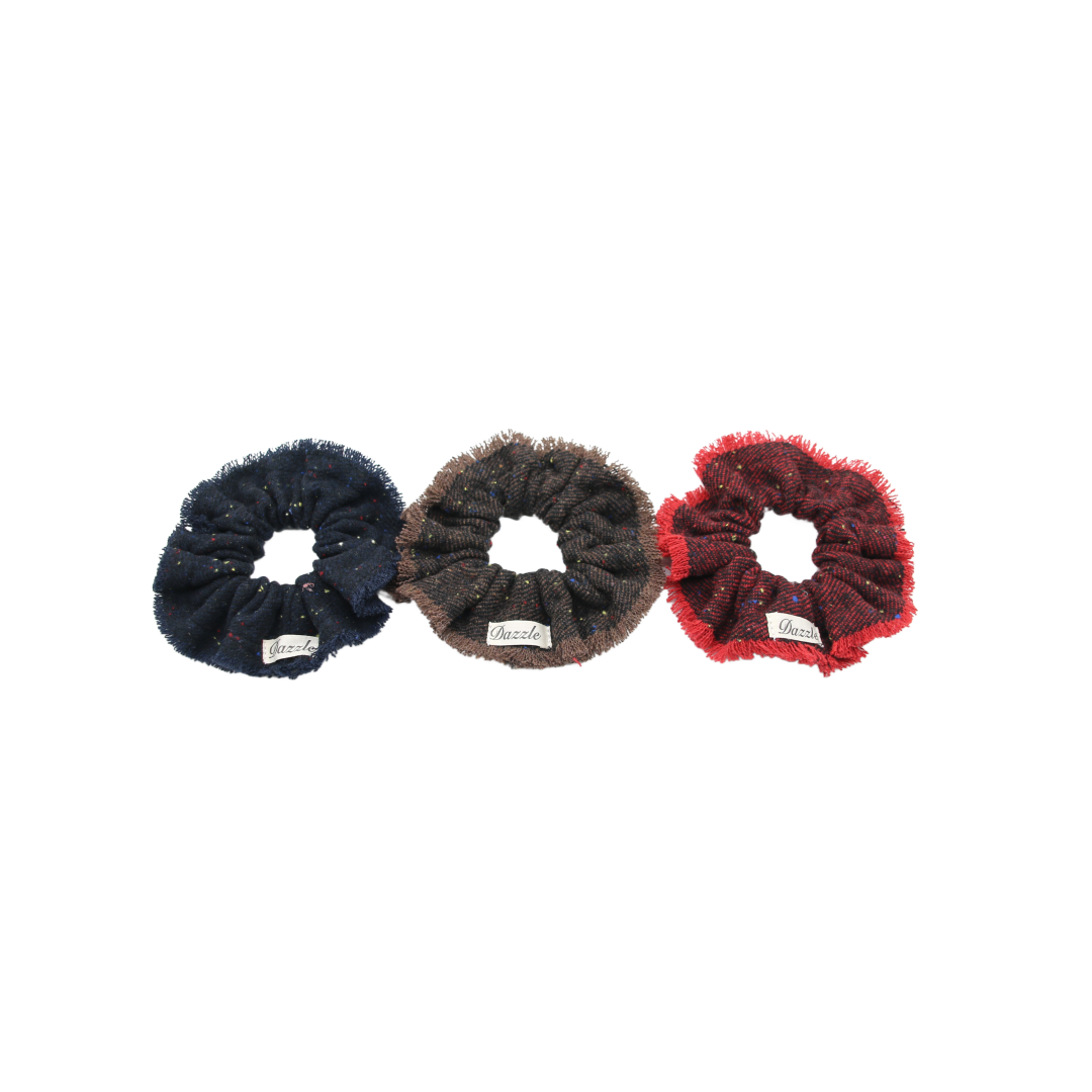 pony scrunchie twill