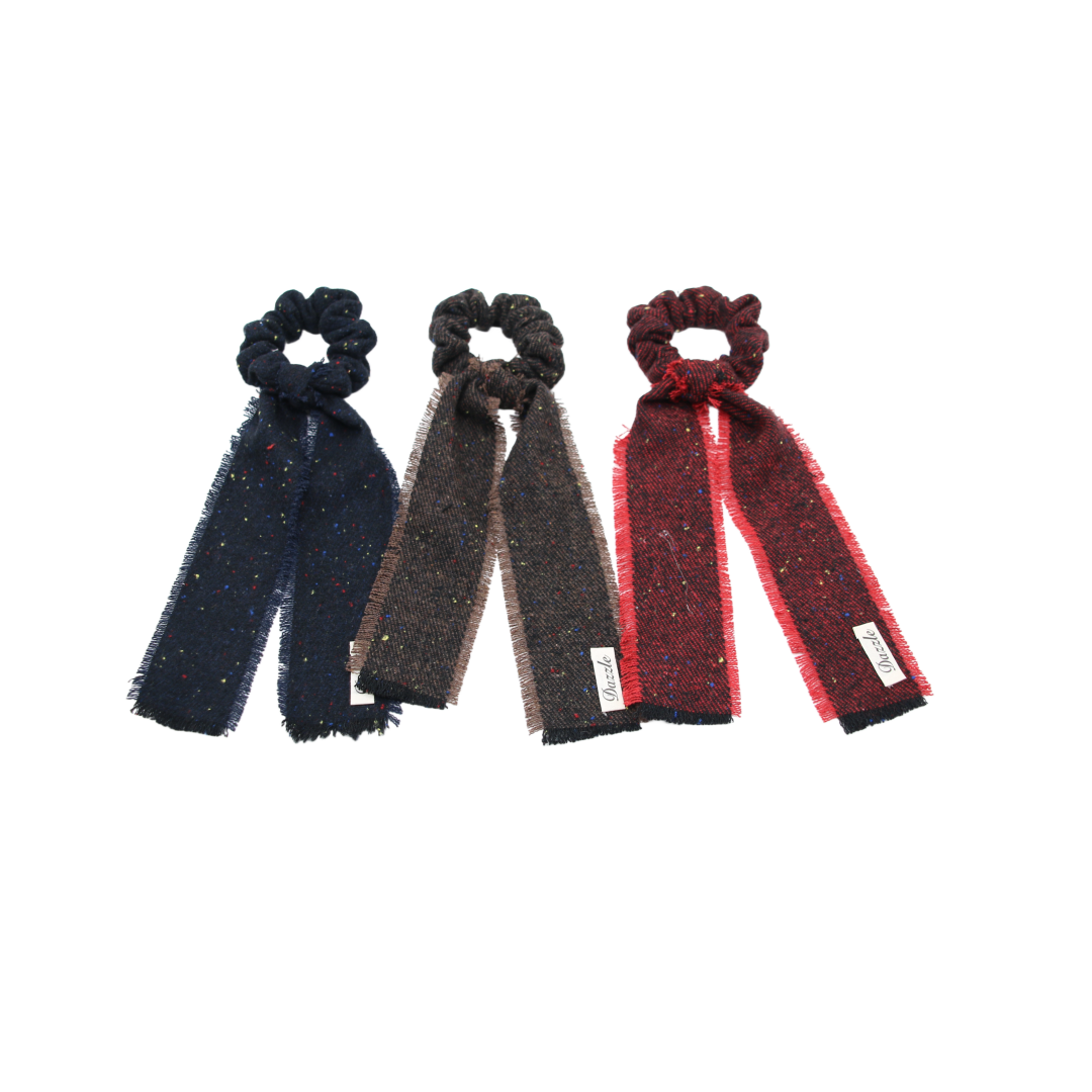 pony scrunchie twill bow