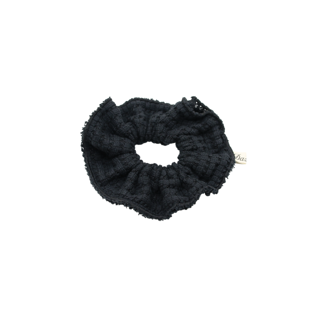 pony scrunchie waffle