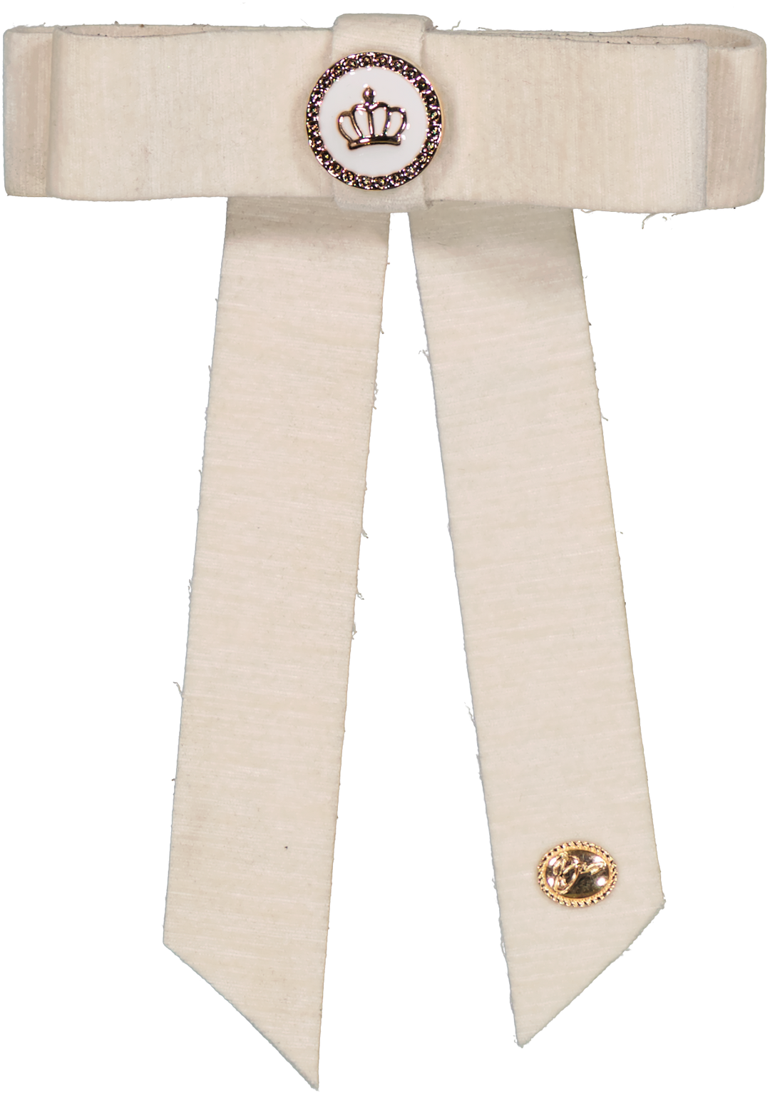 clip crown applique bow