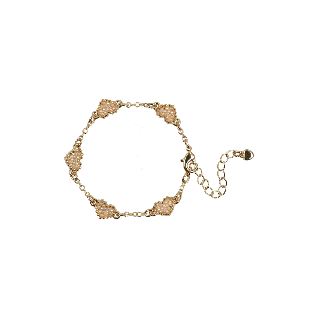 bracelet pearl filled heart