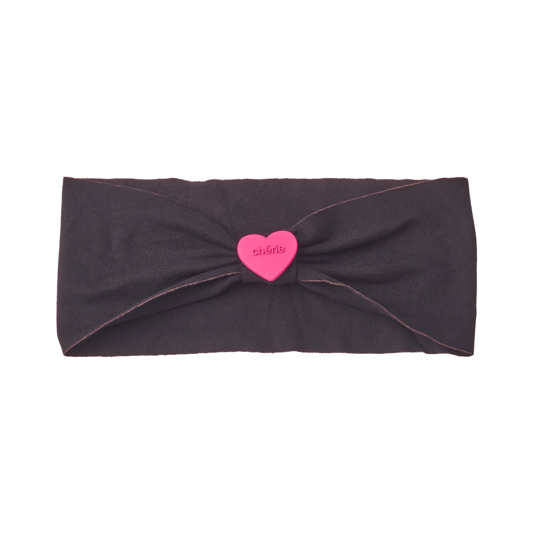 baby band suede heart flat