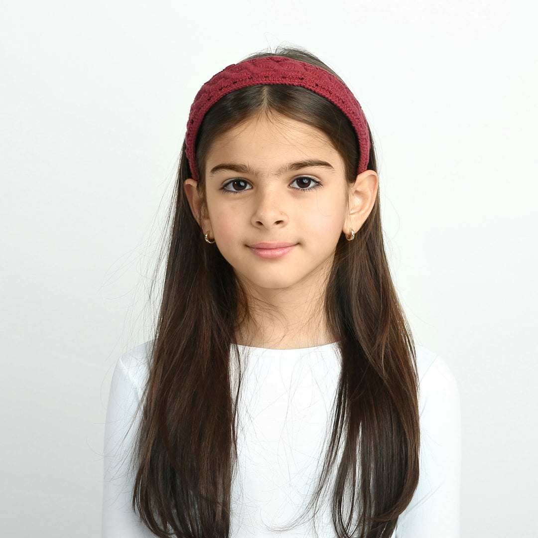 headband crochet cable