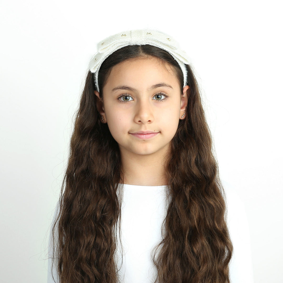 headband scattered bow