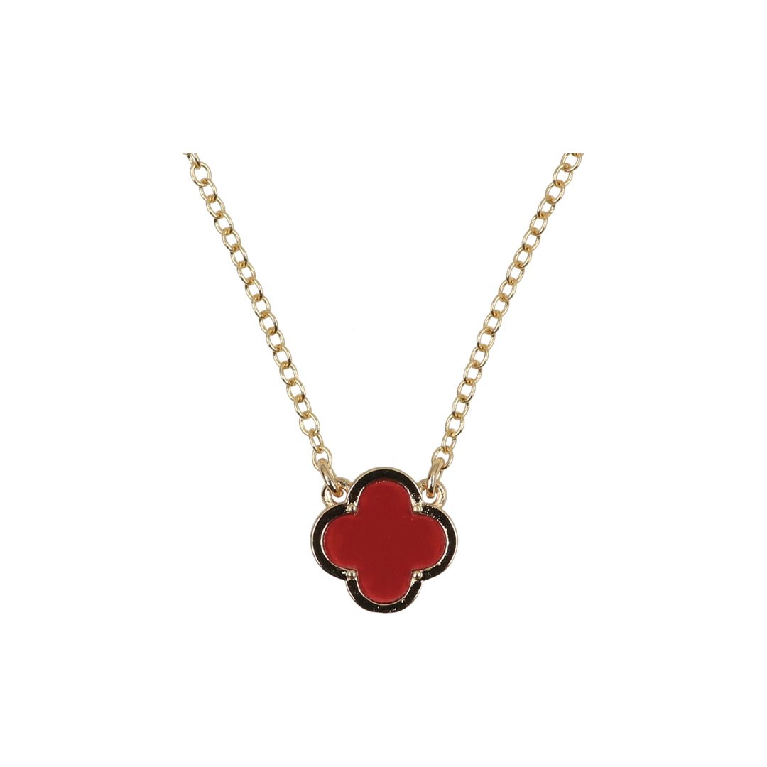 necklace acrylic clover