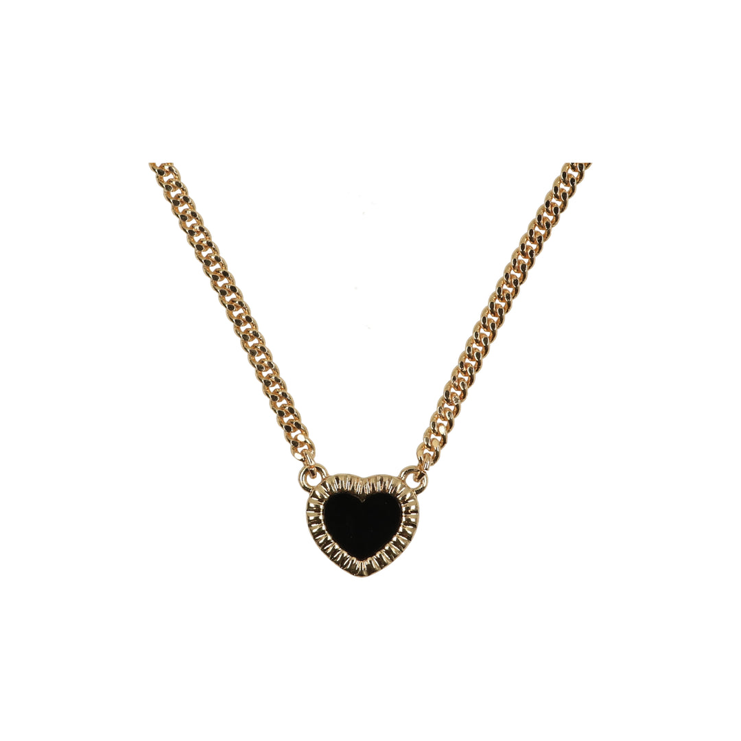 necklace ridge edge acrylic heart
