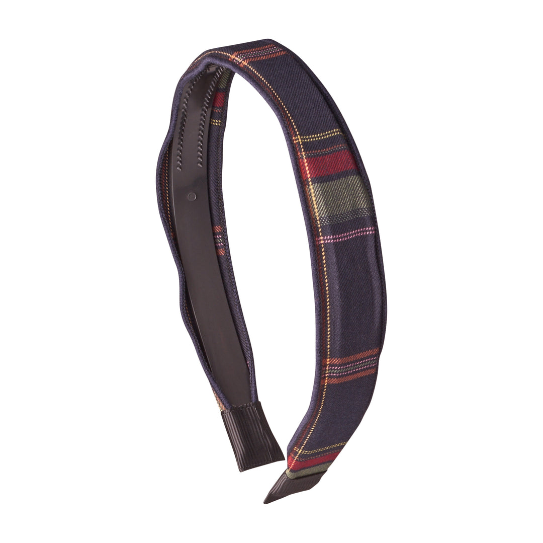 headband hard plaid flat