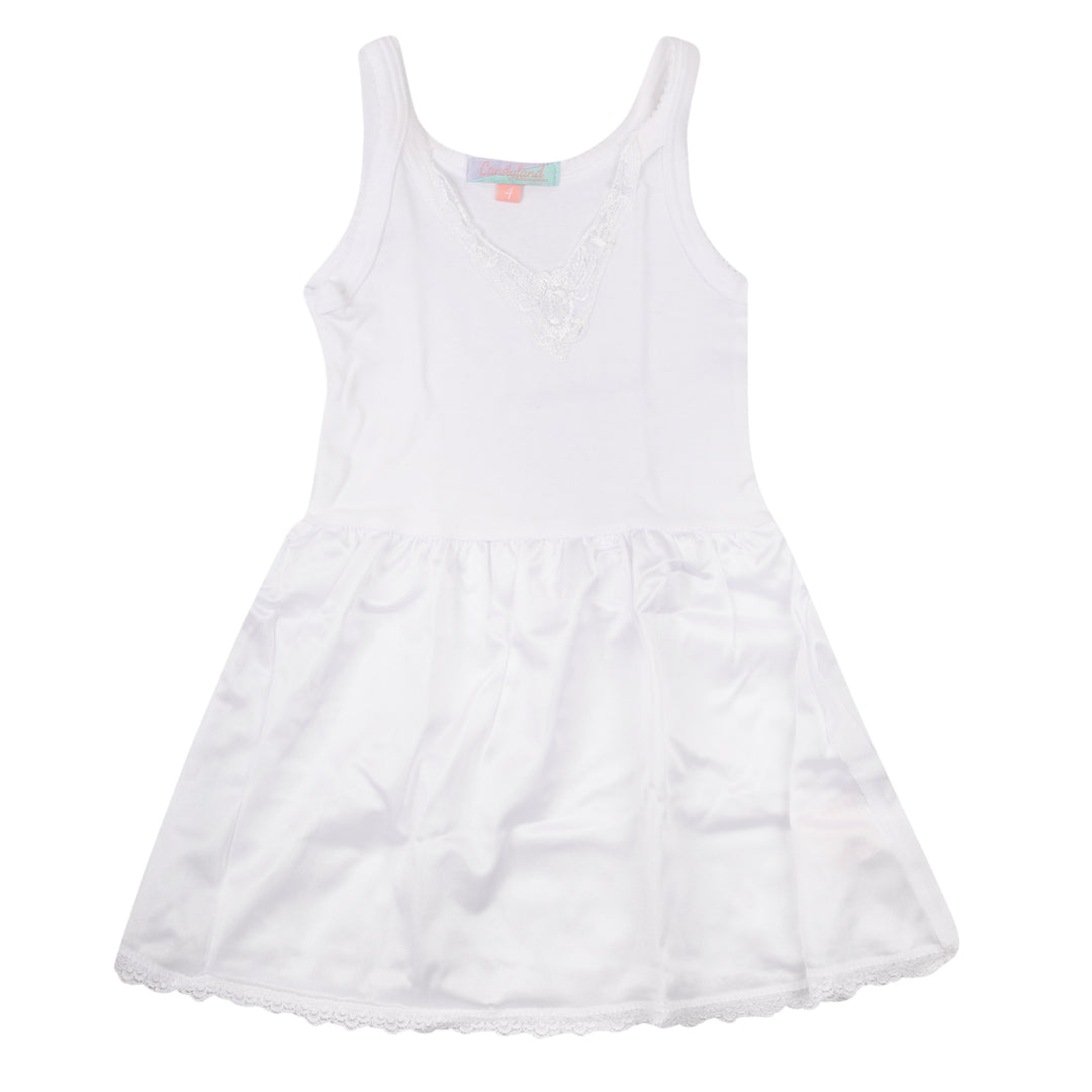 slip white full no sleeves