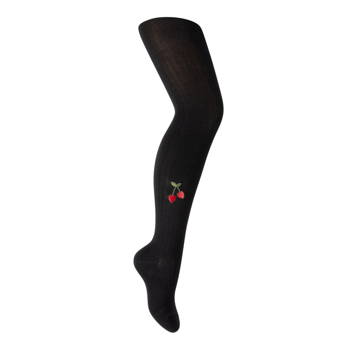 tights cotton cherry heart