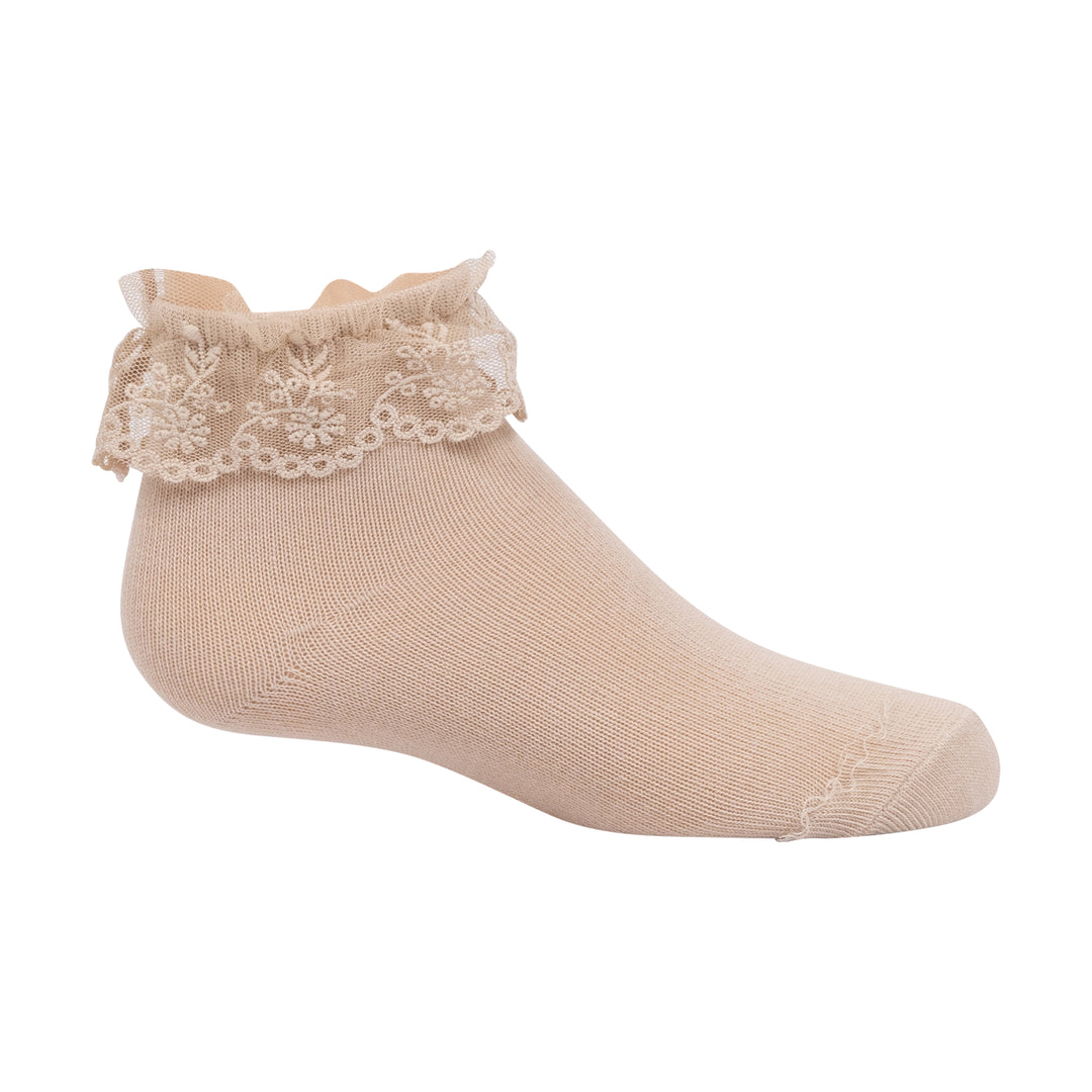 anklet lace ruffle