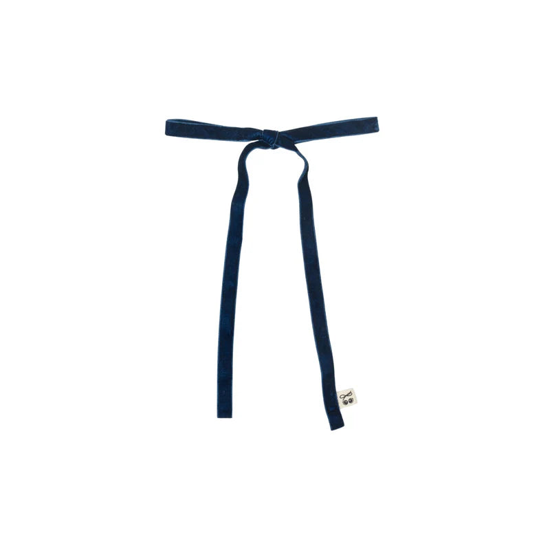 clip velvet thin long bow