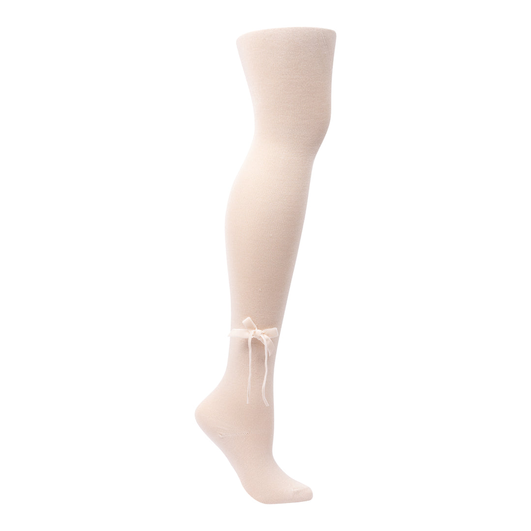 tights cotton thin velvet bow