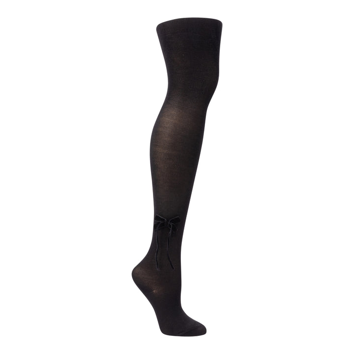 tights cotton thin velvet bow