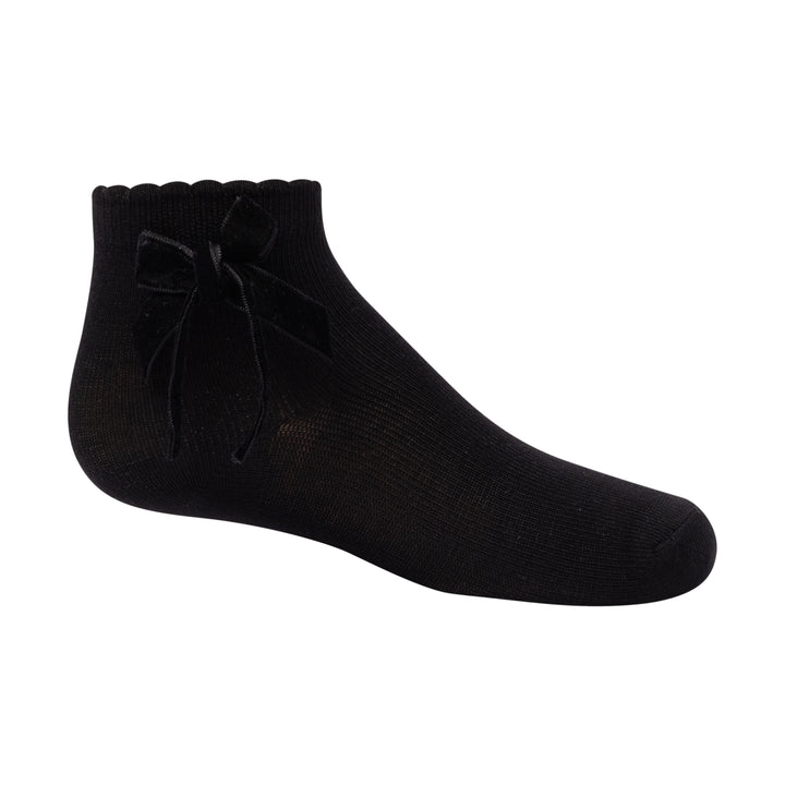 anklet thin velvet bow