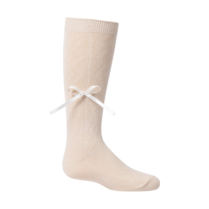 tights cotton zig zag modal textured