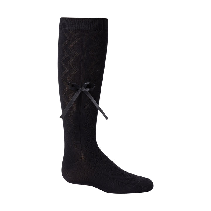 tights cotton zig zag modal textured