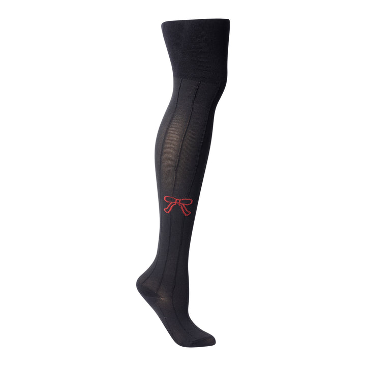 tights cotton bow