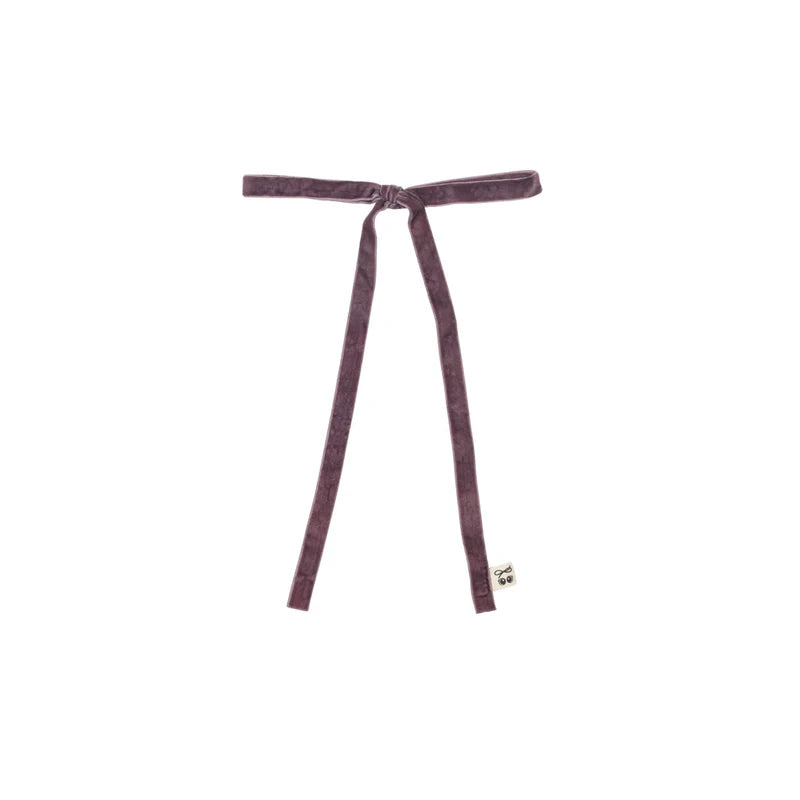 clip velvet thin long bow