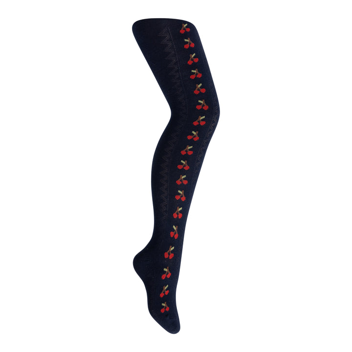 tights cotton cherry texture