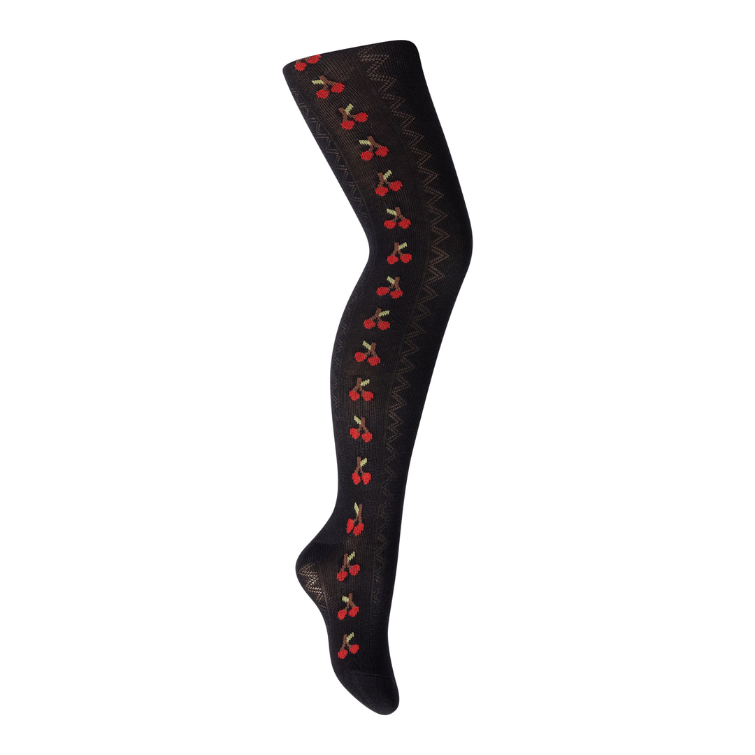 tights cotton cherry texture