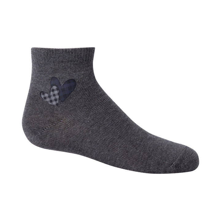 anklet checkered heart