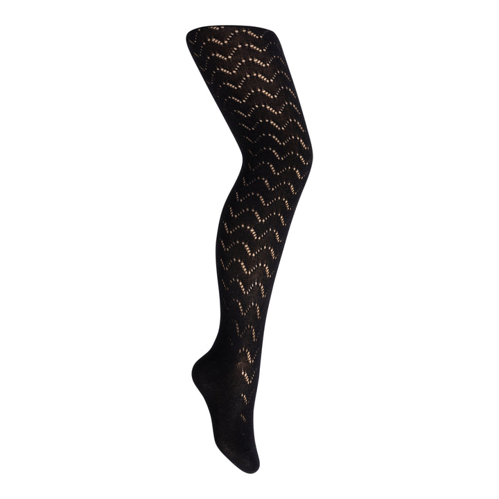 tights cotton crochet wave texture