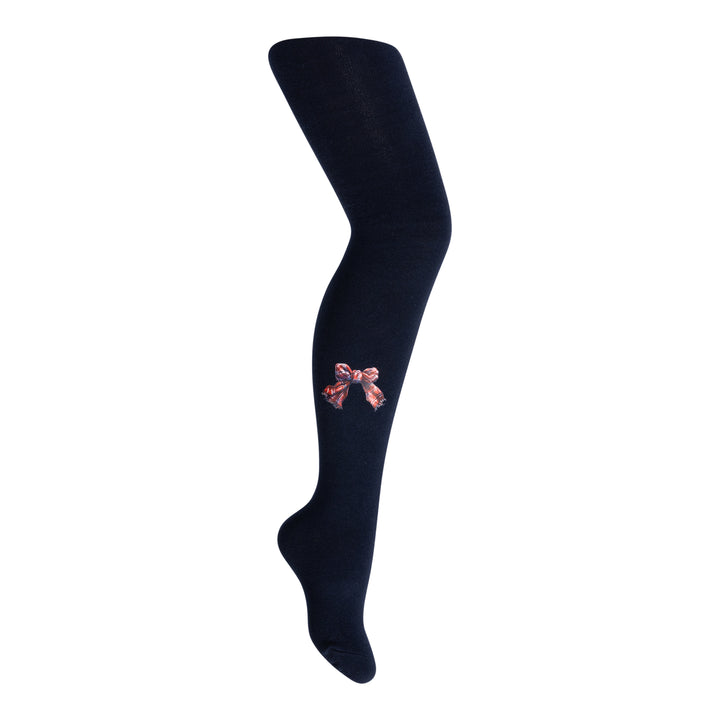 tights cotton scarf bow