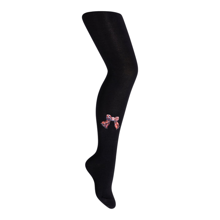 tights cotton scarf bow