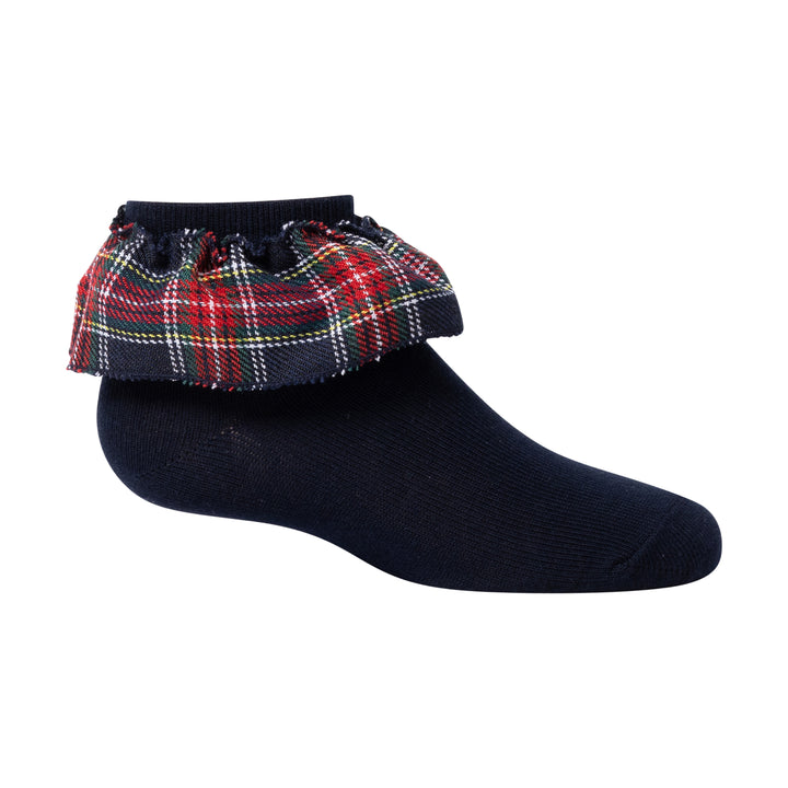 anklet plaid ruffle