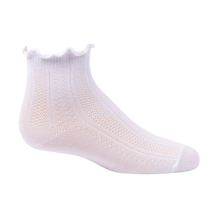 anklet modal pattern scalloped edge