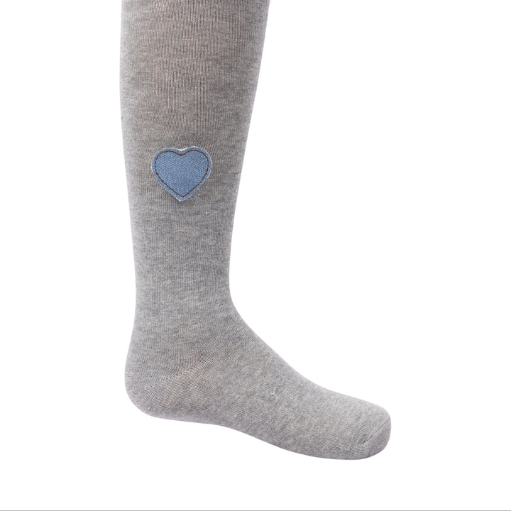 tights cotton denim heart