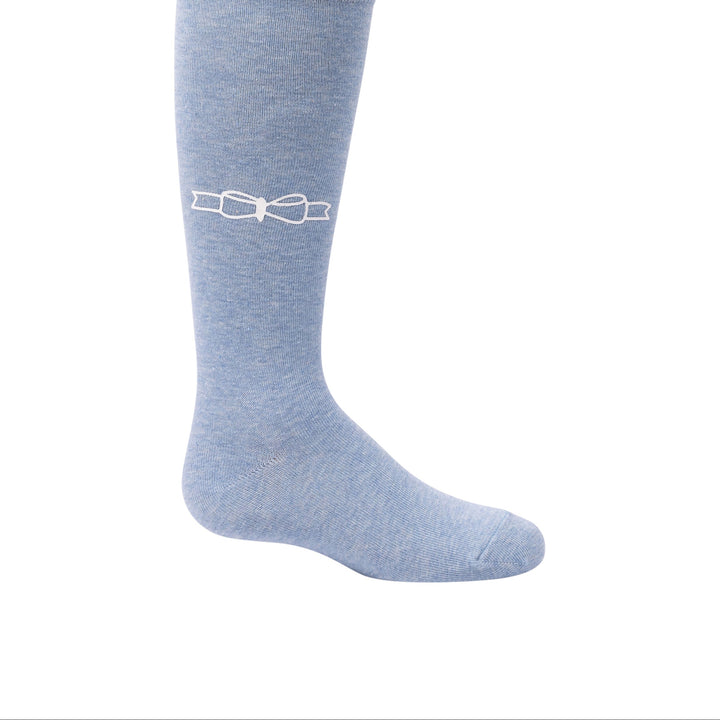 tights cotton printed bow