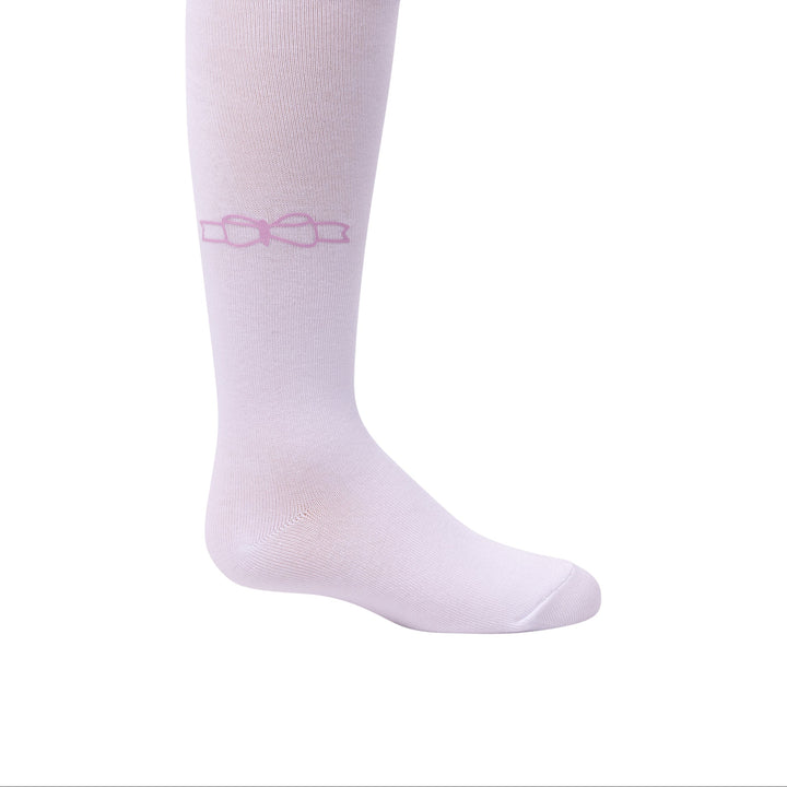 tights cotton printed bow