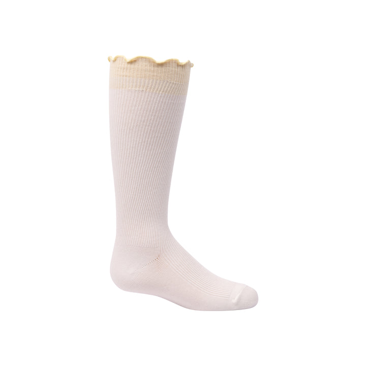 anklet colored scalloped edge