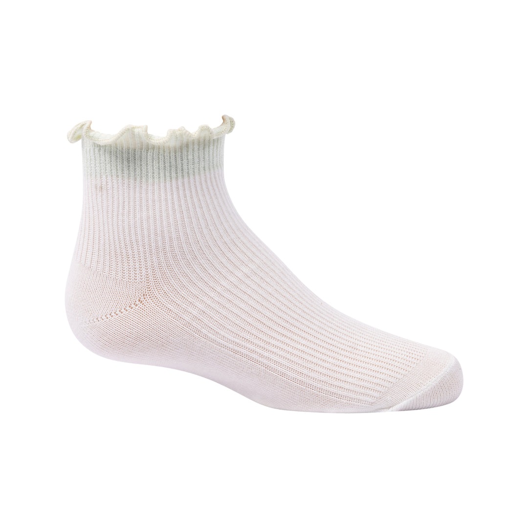 anklet colored scalloped edge