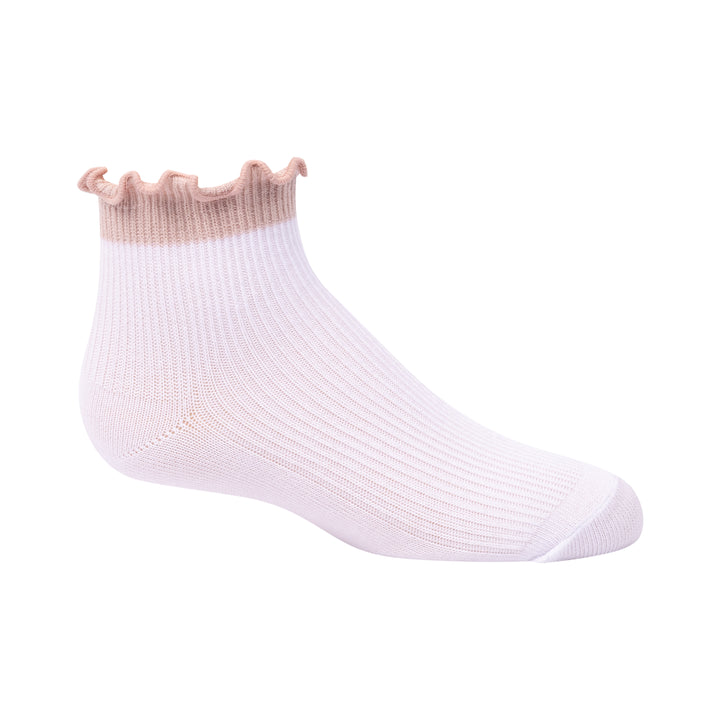 anklet colored scalloped edge