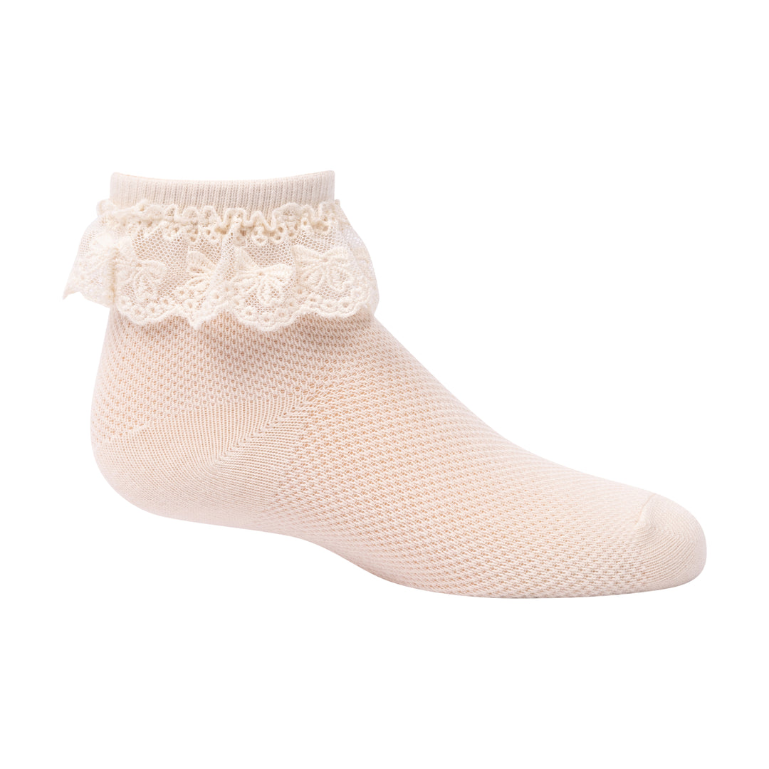 anklet crochet ruffle bow