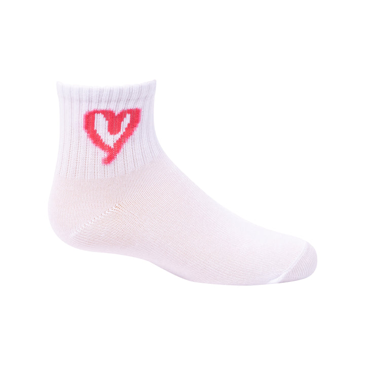 anklet hot pink heart