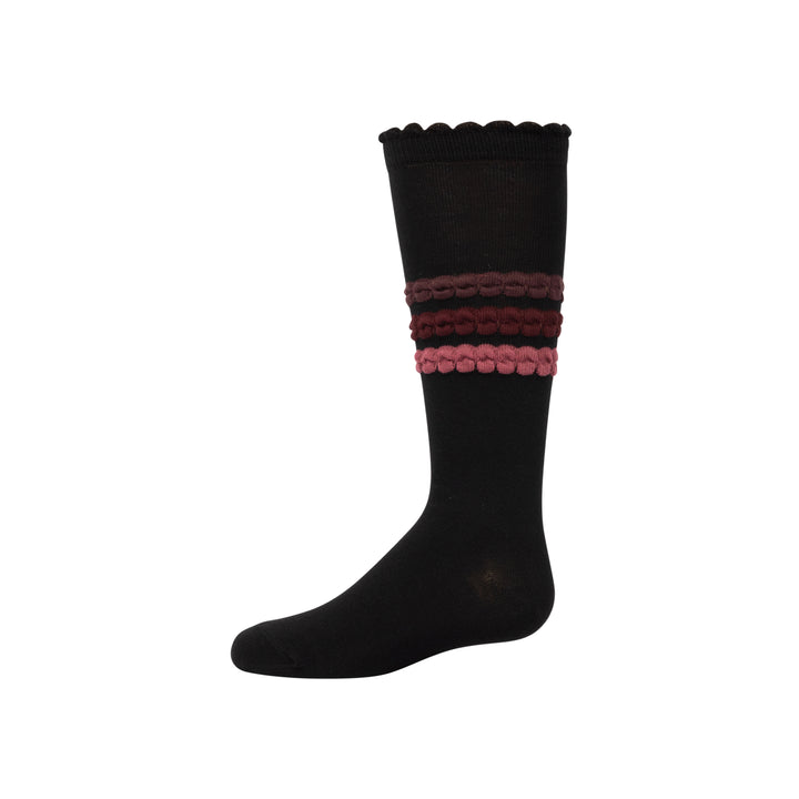 knee multi color bubble stripe