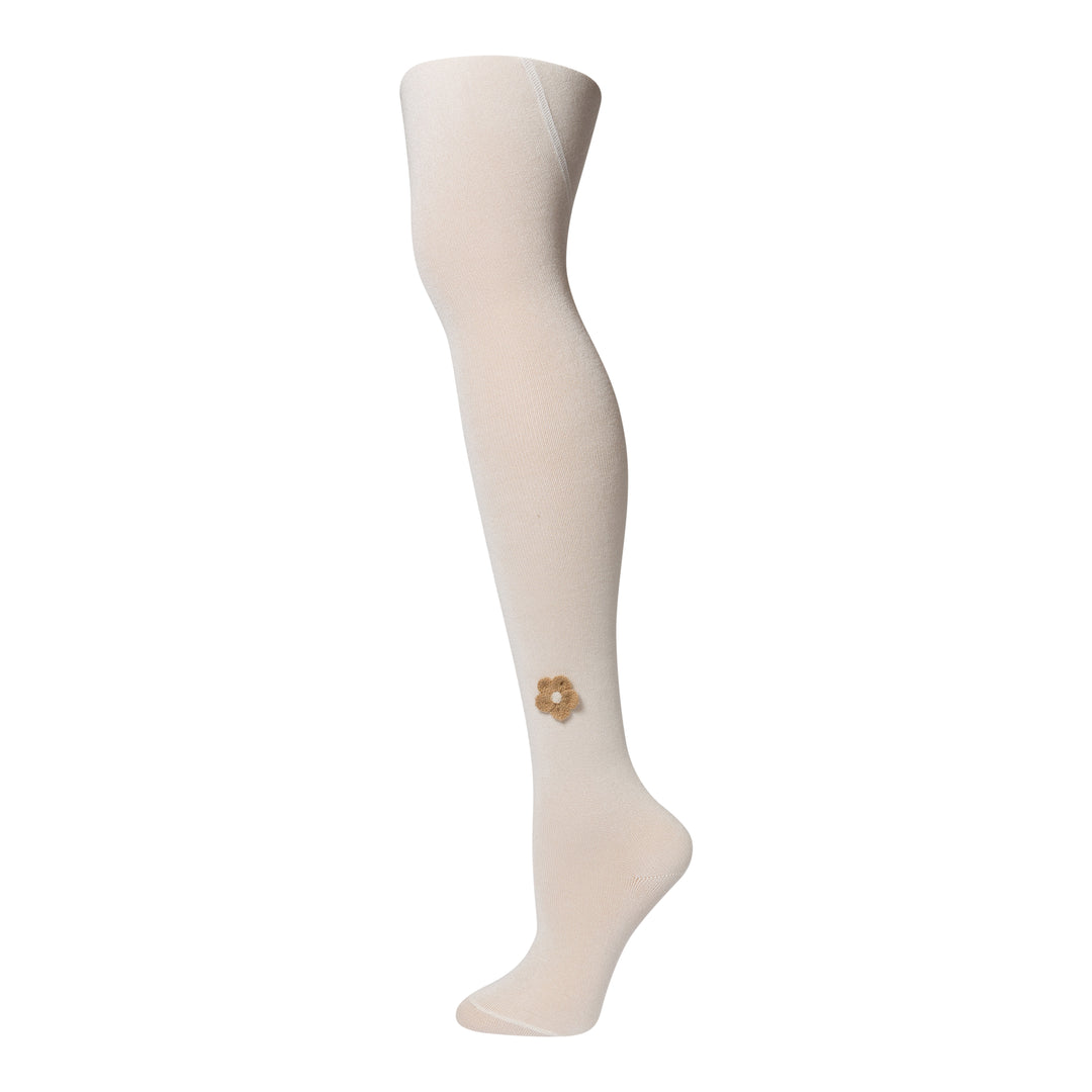 tights cotton modal wool flower
