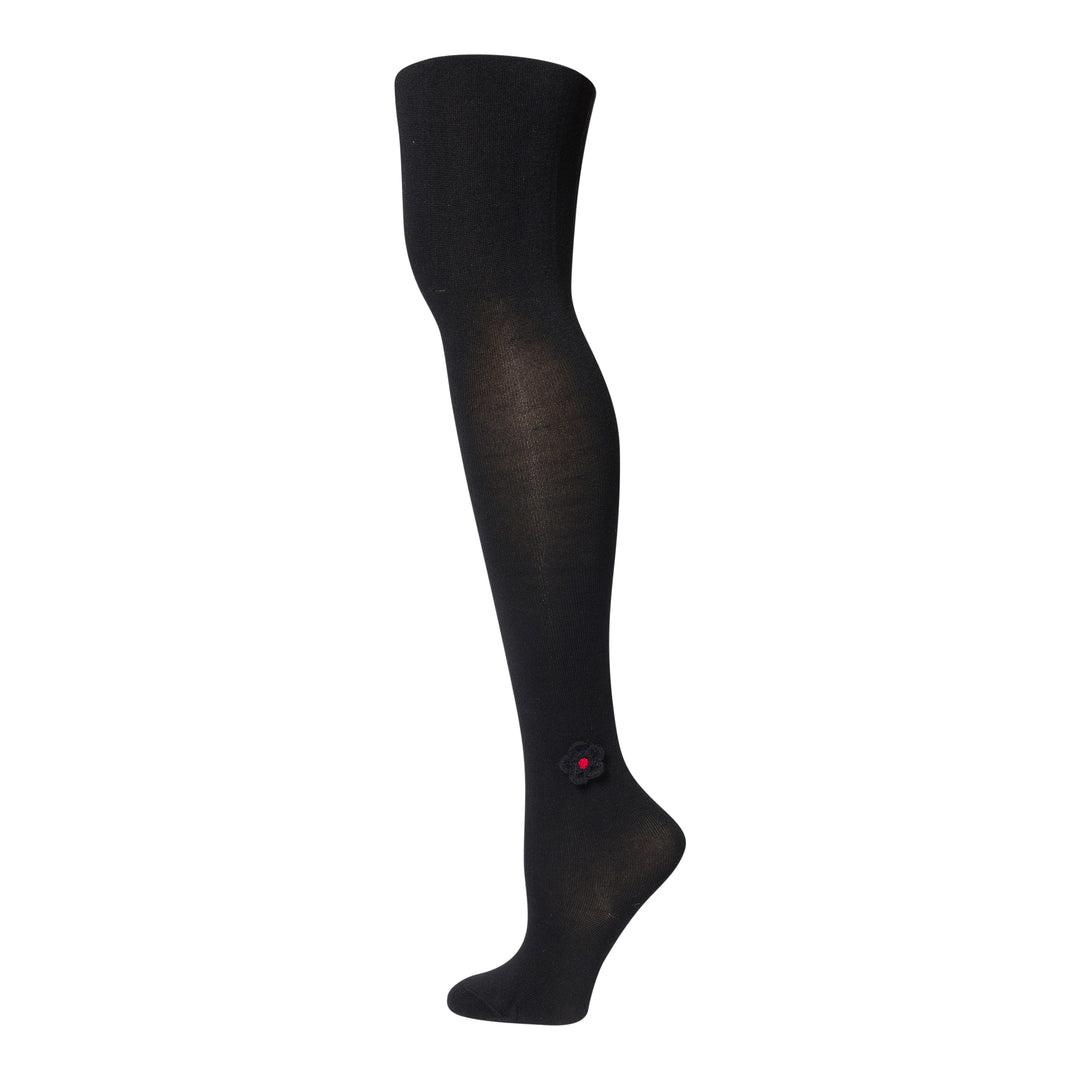 tights cotton modal wool flower