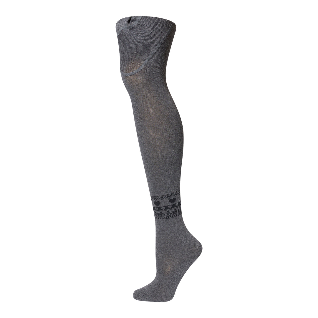 tights cotton vintage heart trim