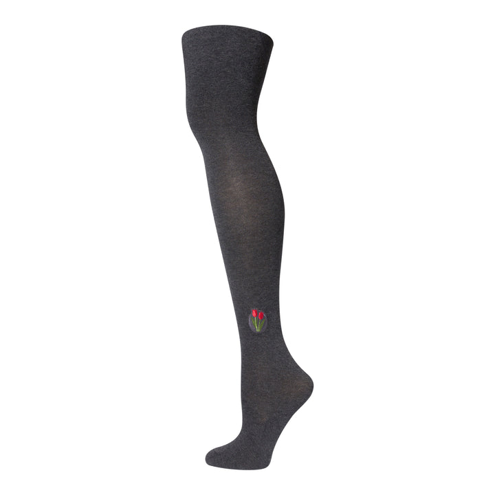 tights cotton modal tulip patch