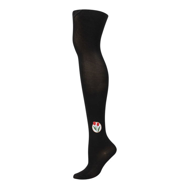 tights cotton modal tulip patch